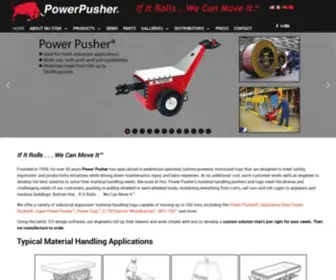 Powerpusher.com(Battery-Powered Material Handling Tuggers & Pushers) Screenshot