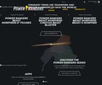 Powerrangers.com(Power Rangers) Screenshot