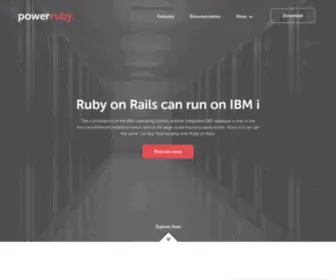 Powerruby.com(Ruby on Rails on IBM i) Screenshot