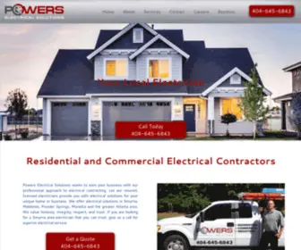 PowerselectricGa.com(Electrician Smyrna Ga) Screenshot