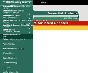 Powershall.co.uk(Powers Hall Academy) Screenshot