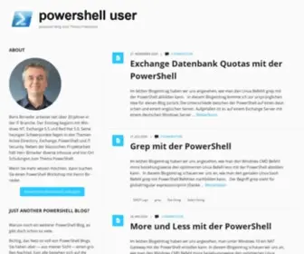 Powershell-User.de(Powershell user) Screenshot