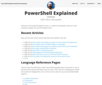 Powershellexplained.com(PowerShell Explained) Screenshot