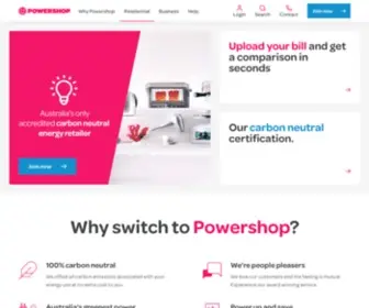 Powershop.com.au(Join Australia's greenest energy provider Australia) Screenshot