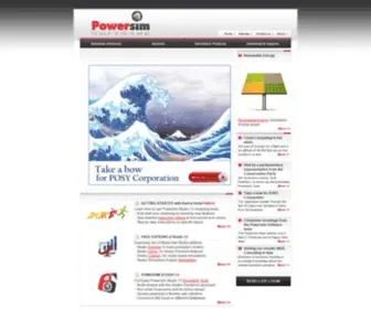 Powersim.com(Powersim Software) Screenshot