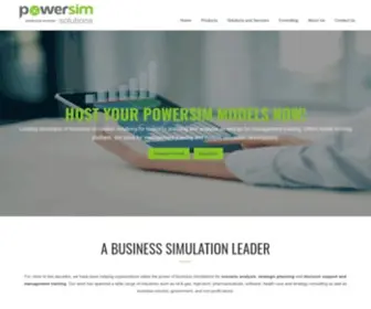 Powersimsolutions.com(Simulation Based Strategy Solutions Company) Screenshot