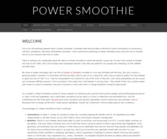 Powersmoothie.org(Power Smoothie) Screenshot