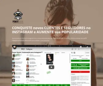 Powersocial.com.br(Automatize seu Instagram) Screenshot