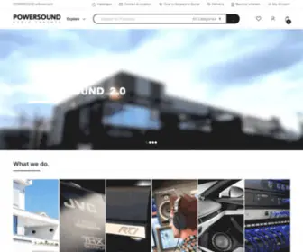 Powersound.com.cy(Your High End Journey Starts Here) Screenshot