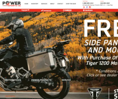 Powersportsto.com(Powersports T.O) Screenshot