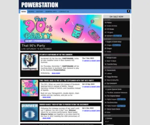 Powerstation.net.nz(The Powerstation) Screenshot