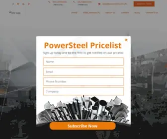 Powersteel.com.ph(Power Steel) Screenshot