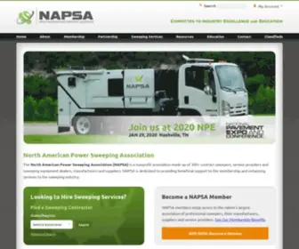 Powersweeping.org(North American Power Sweeping Association) Screenshot