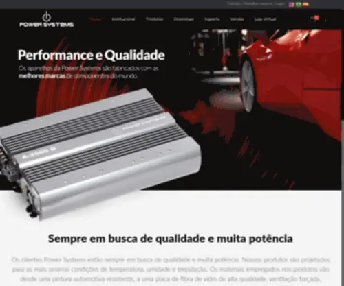 Powersystemsaudio.com.br(Amplificadores, Caixas Amplificadas, Fontes) Screenshot