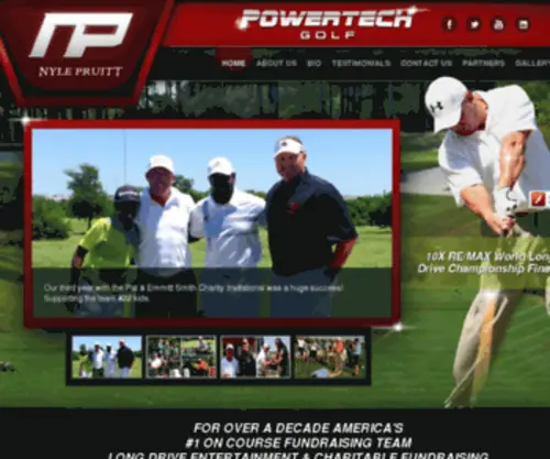 Powertechgolf.com(Long Drive Entertainment) Screenshot