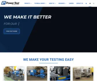 Powertestdyno.com(Power Test Dynamometer) Screenshot