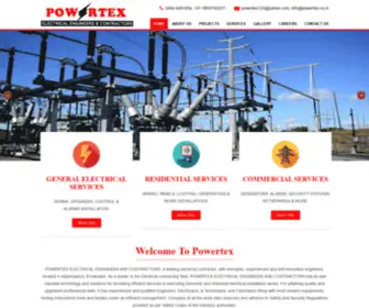 Powertex.co.in(POWERTEX ELECTRICAL ENGINEERS & CONTRACTORS) Screenshot