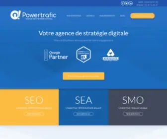 Powertrafic.fr(Agence digitale certifi) Screenshot
