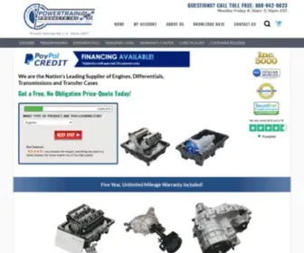 Powertrainproducts.net(Rebuilt Engines & Remanufactured Engines by Powertrain Products) Screenshot