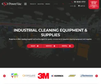 Powervac.com.au(Commercial Cleaning Supplies Perth) Screenshot