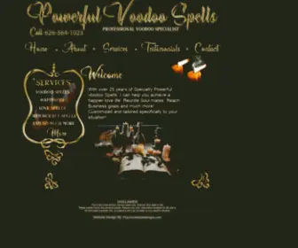 Powervoodoospells.com(Powerful Voodoo Spells) Screenshot