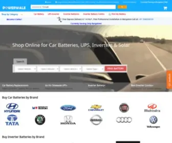 Powerwale.com(Shop Online for Car Batteries) Screenshot