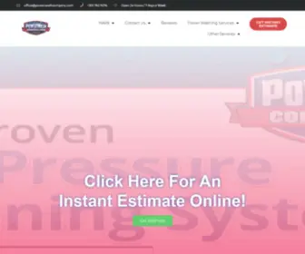 Powerwashcompany.com(#1 Pressure/Power Washing Maryland) Screenshot