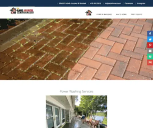 Powerwashingannearundelcounty.com(Call 410.589.2819) Screenshot