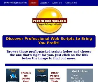 Powerwebscripts.com(Proven open source PHP web software scripts for web business) Screenshot