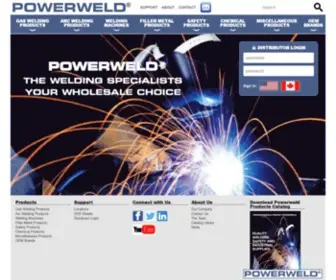 Powerweldinc.com(PowerWeld Quality Welding Products) Screenshot