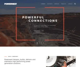 Powerwest.com.au(MINE POWER GENERATION AUSTRALIA POWERWEST) Screenshot