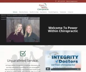 Powerwithinchiro.com(Power Within Chiropractic) Screenshot