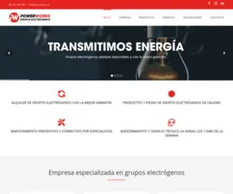 Powerworks.es(Compra, venta y alquier de grupos electrógenos) Screenshot