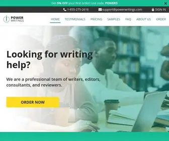 Powerwritings.com(Expert Essay Writing Assistance) Screenshot