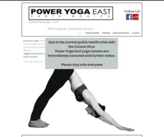 Poweryogaeast.com(Poweryogaest) Screenshot