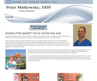 Powhatansedationdentist.com(Peter Matkowsky) Screenshot