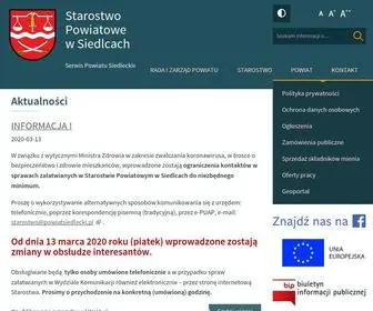 Powiatsiedlecki.pl(Starostwo Powiatowe w) Screenshot
