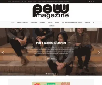 Powmagazine.org("Celebrating a decade of music) Screenshot