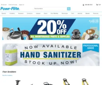 Powr-Flite.com(Commercial Floor Care Janitorial Equipment Supplies) Screenshot