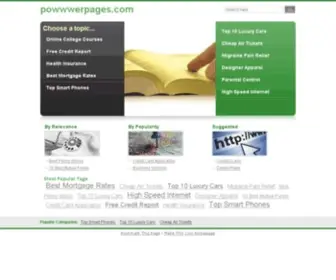 Powwwerpages.com(US Yellow Pages) Screenshot