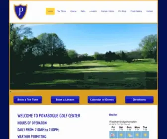 Poxgolf.com(Poxabogue Golf Center) Screenshot