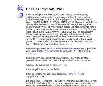 Poynton.ca(Charles Poynton) Screenshot