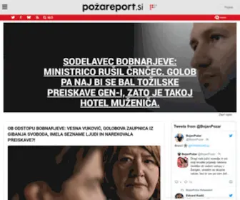 Pozareport.si(Požareport) Screenshot