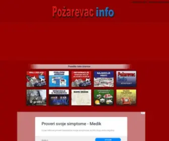 Pozarevacinfo.rs(Požarevac info) Screenshot