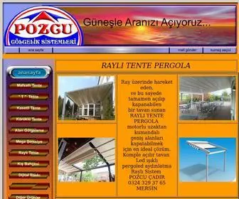 Pozcucadir.com(POZCU CADIR RAYLI TENTE PERGOLA LED ISIKLI) Screenshot