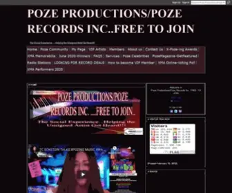 Pozeproductions.com(Poze Productions/Poze Records Inc..FREE TO JOIN) Screenshot