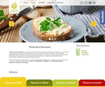 Poznajsienatluszczach.pl(PSNT to baza wiedzy stworzona pod patronatem Instytutu Żywności i Żywienia. CEL) Screenshot