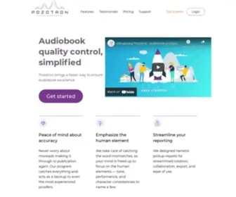 Pozotron.com(Audiobook Proofing Service by Pozotron) Screenshot