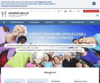 Pozytek.gov.pl(Strona główna) Screenshot