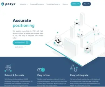 Pozyx.io(We position everything in XYZ with high accuracy. Pozyx) Screenshot